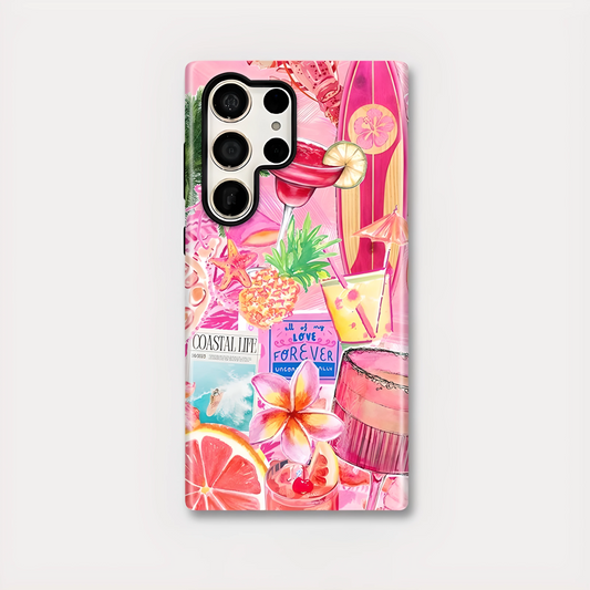 Bloom & Harvest Floral Fruit Armor Shockproof Case for Samsung Galaxy S23–S25 Series