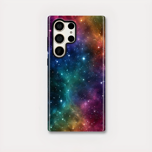 Starry Sky Pattern Silicone Shockproof Case for Samsung Galaxy S23–S25 Series