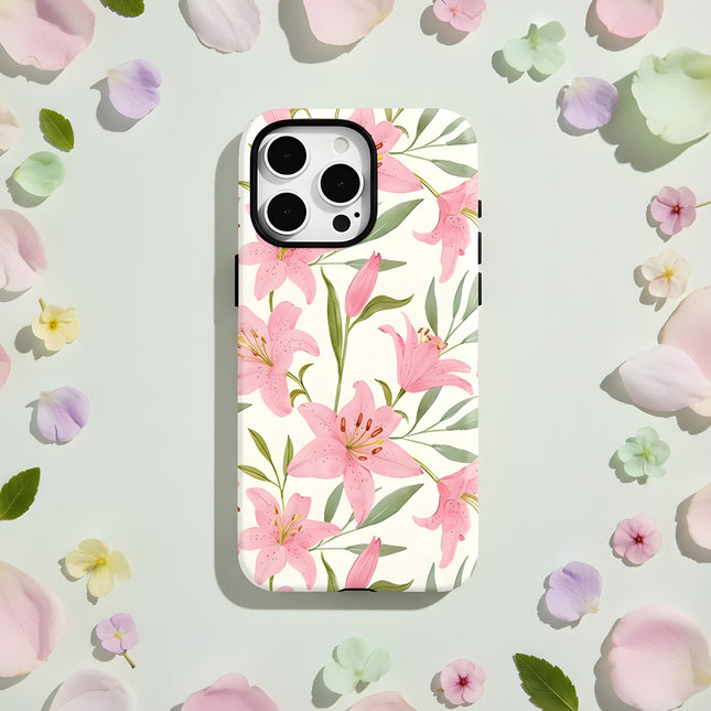 Flower Pattern MagSafe Shockproof iPhone Case for iPhone 11–16 Pro Max