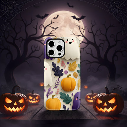Pumpkin Halloween Soft Luxury Matte MagSafe Magnetic Case for iPhone 11–16 Pro Max