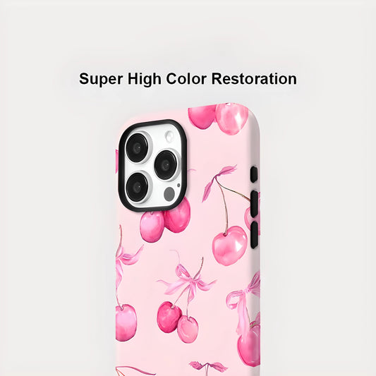 Cherry MagSafe Shockproof iPhone Case for iPhone 11–16 Pro Max