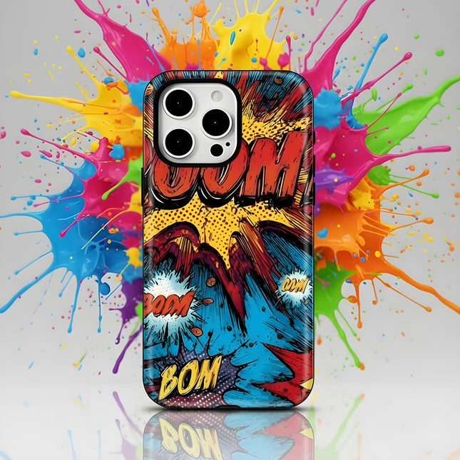BOM Painting Pattern MagSafe Shockproof iPhone Case for iPhone 11–16 Pro Max