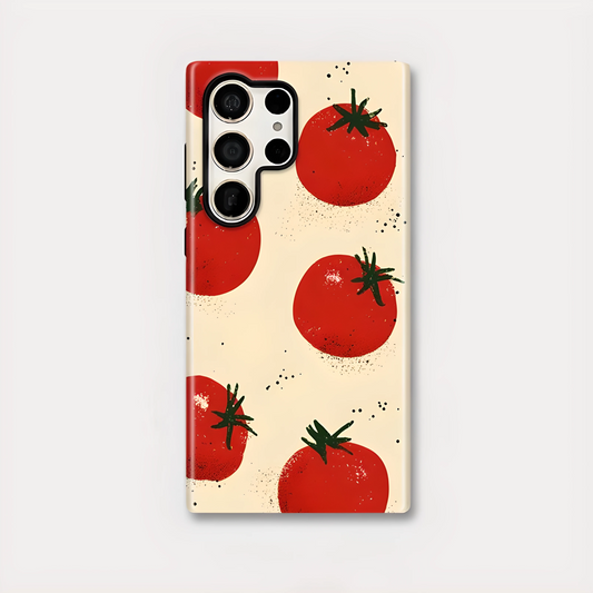 Tomato Soft Silicone Shockproof Case for Samsung Galaxy S23–S25 Series