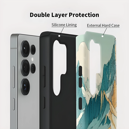Mountain Shockproof Protective Case for Samsung Galaxy S23–S25 Series