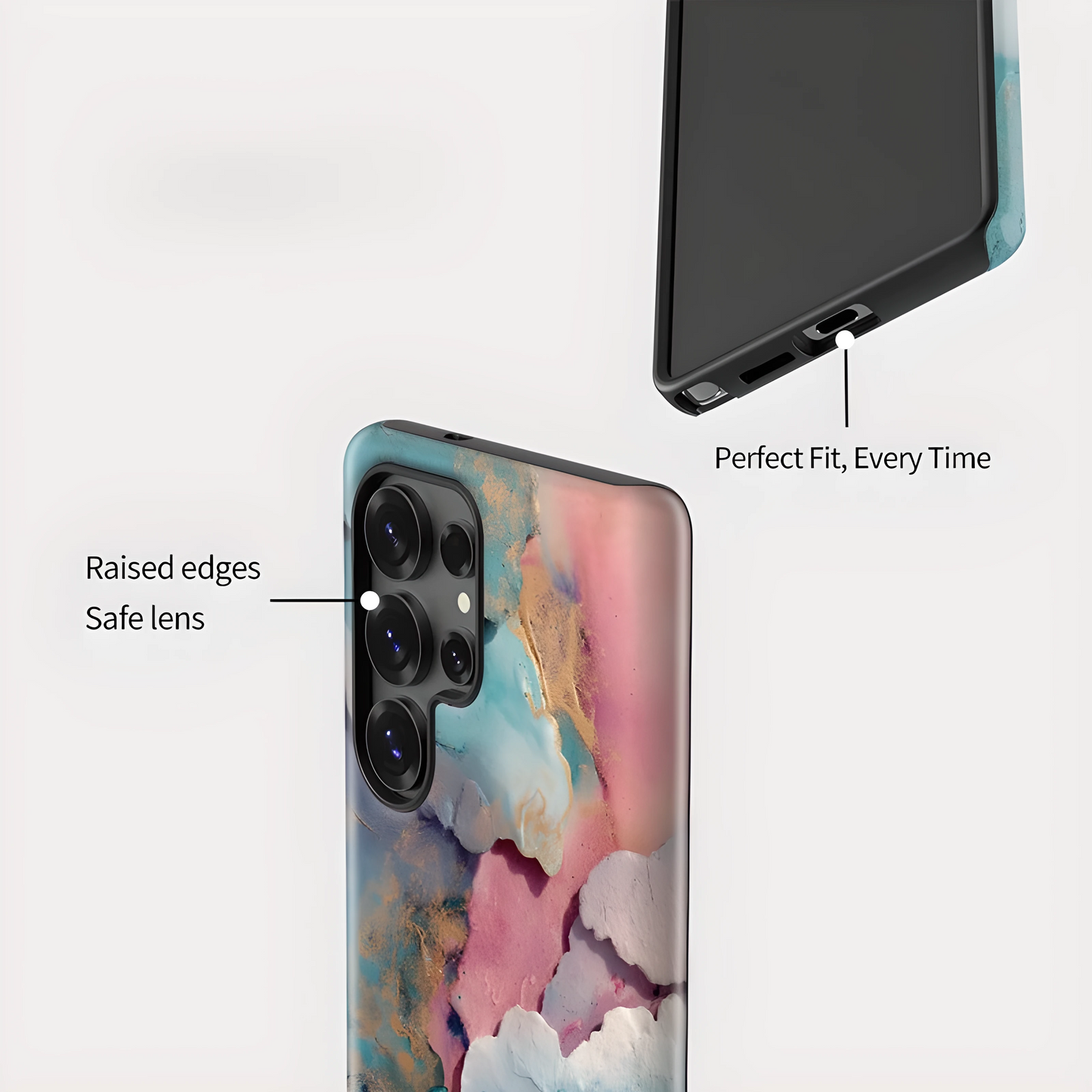 Marble Pattern Soft Silicone Shockproof Case for Samsung Galaxy S23–S25 Series