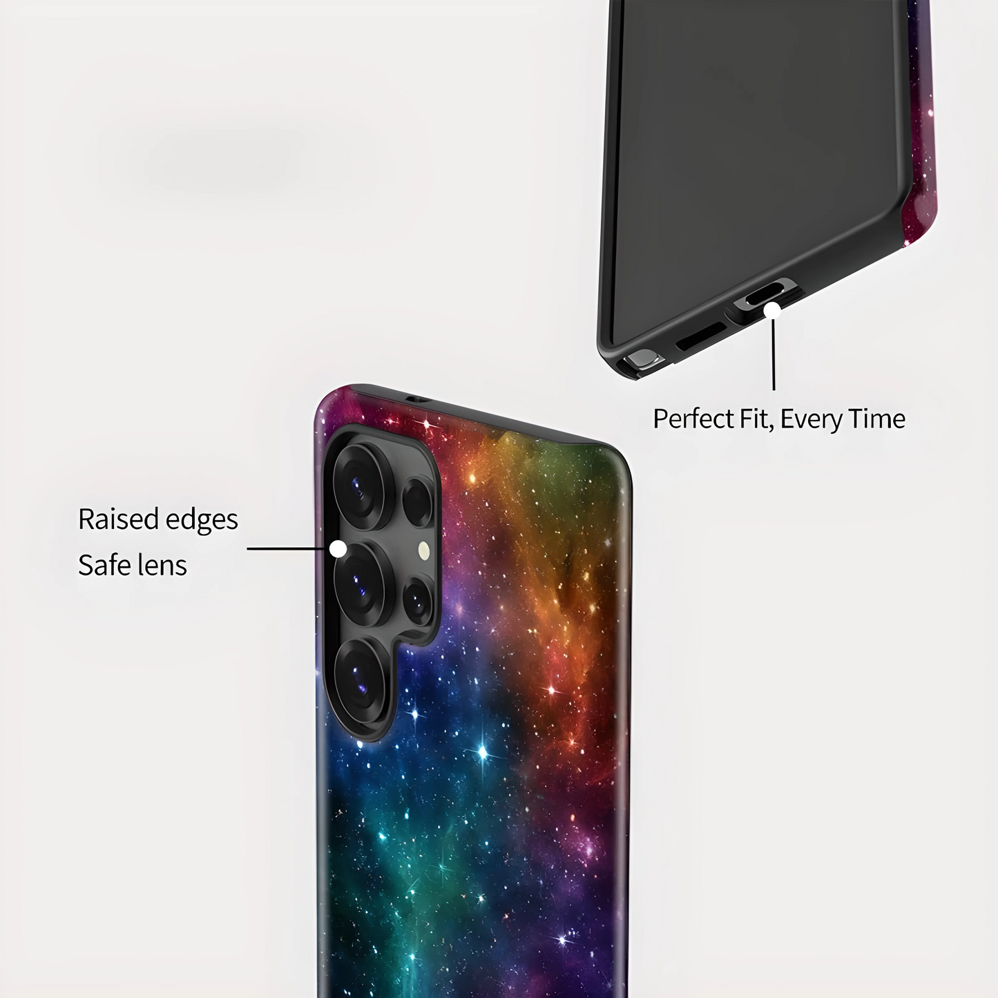 Starry Sky Pattern Silicone Shockproof Case for Samsung Galaxy S23–S25 Series