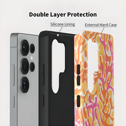 Artistry TPU Case — Painting Pattern Soft Silicone Shockproof Cover for Samsung Galaxy S23–S25 Series