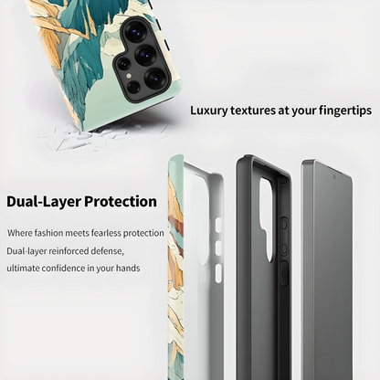 Mountain Shockproof Protective Case for Samsung Galaxy S23–S25 Series