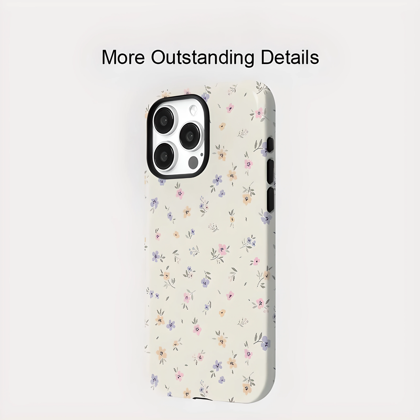Acrylic Flower MagSafe Shockproof iPhone Case for iPhone 11–16 Pro Max