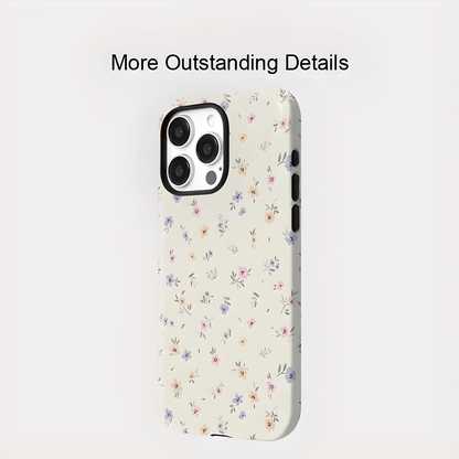 Acrylic Flower MagSafe Shockproof iPhone Case for iPhone 11–16 Pro Max