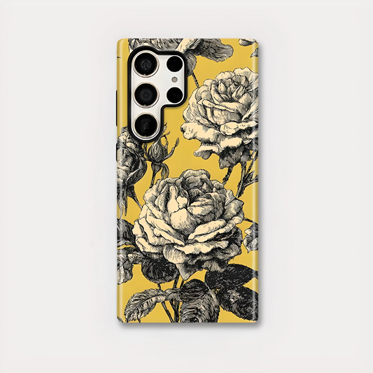 Bloom Flower Silicone Shockproof Case for Samsung Galaxy S23–S25 Series