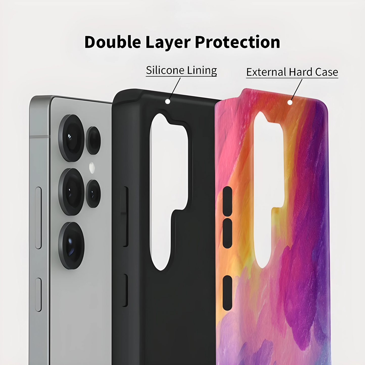 Color Bloom Colourful Painting Shockproof Case for Samsung Galaxy S23–S25 Series