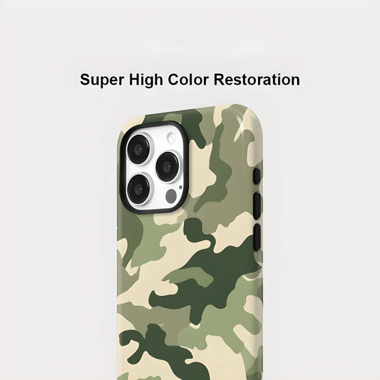 Camouflage MagSafe Shockproof iPhone Case for iPhone 11–16 Pro Max