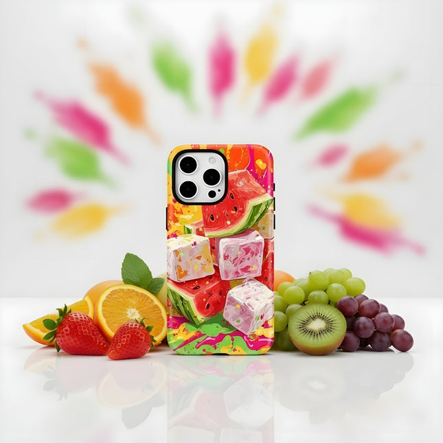 Watermelon Pattern MagSafe Shockproof iPhone Case for iPhone 11–16 Pro Max